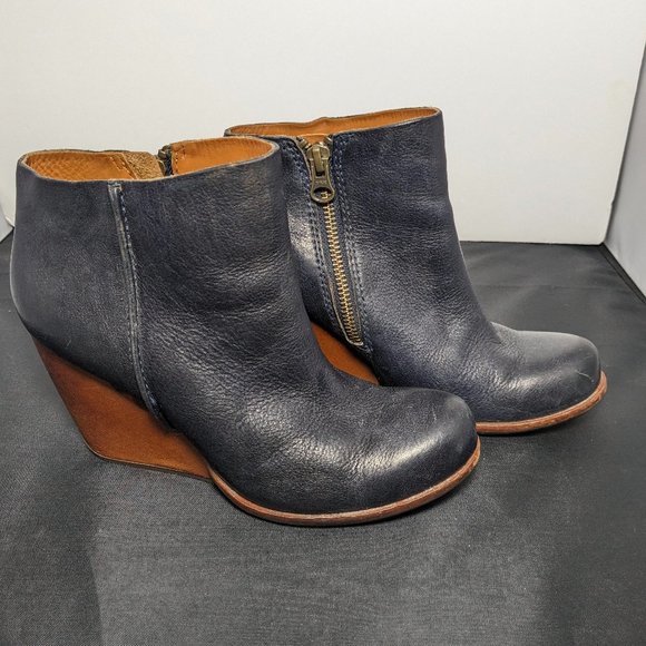 Kork-Ease Shoes - Kork-Ease Natalya Wedge Booties, Blue